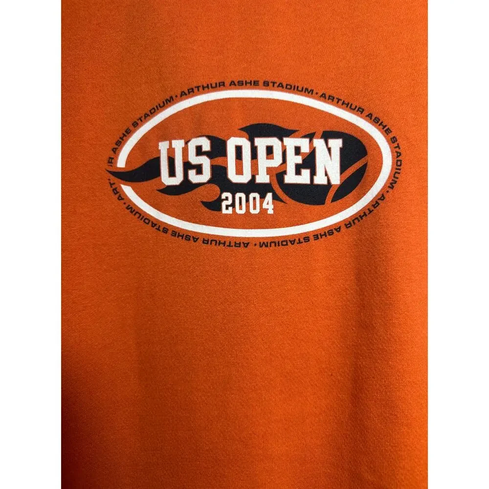 2004 US Open Tennis Arthur Ashe Y2K Crewneck Sweatshirt XL NWT Deadstock